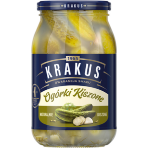 Krakus Ogórki Kiszone domowym sposobem 860 g X6